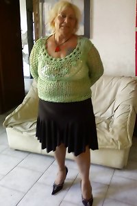 blond hefty breasted grandmother